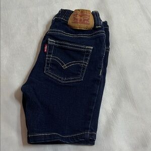 Levi's Navy Blue Denim Shorts 24 M